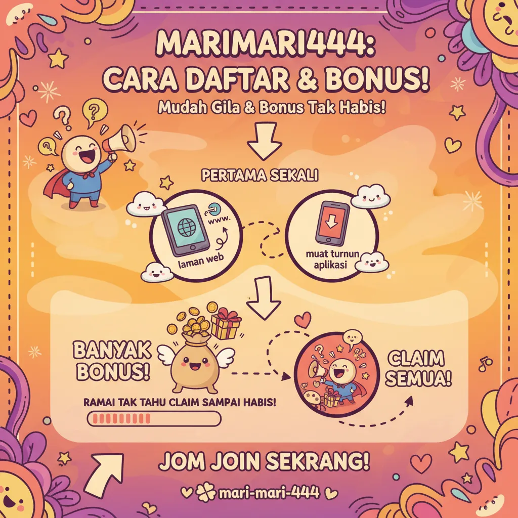 Cara Daftar Akaun marimari444 & Bonus