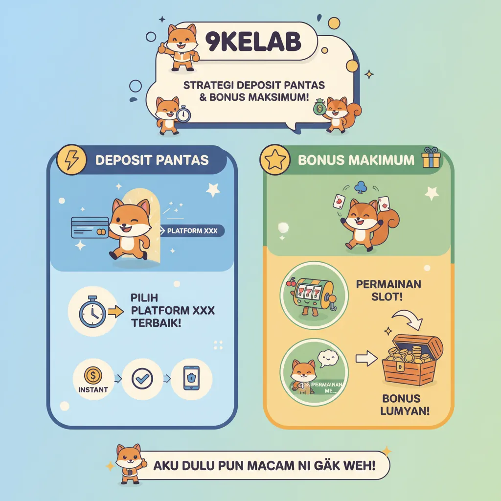 Strategi 9kelab: Transaksi Deposit Pantas & Bonus