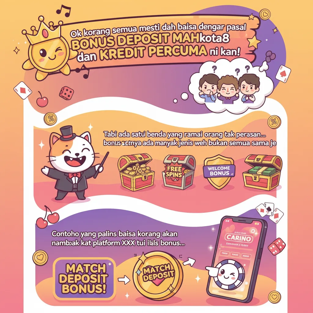Bonus Deposit Mahkota8 dan Kredit Percuma