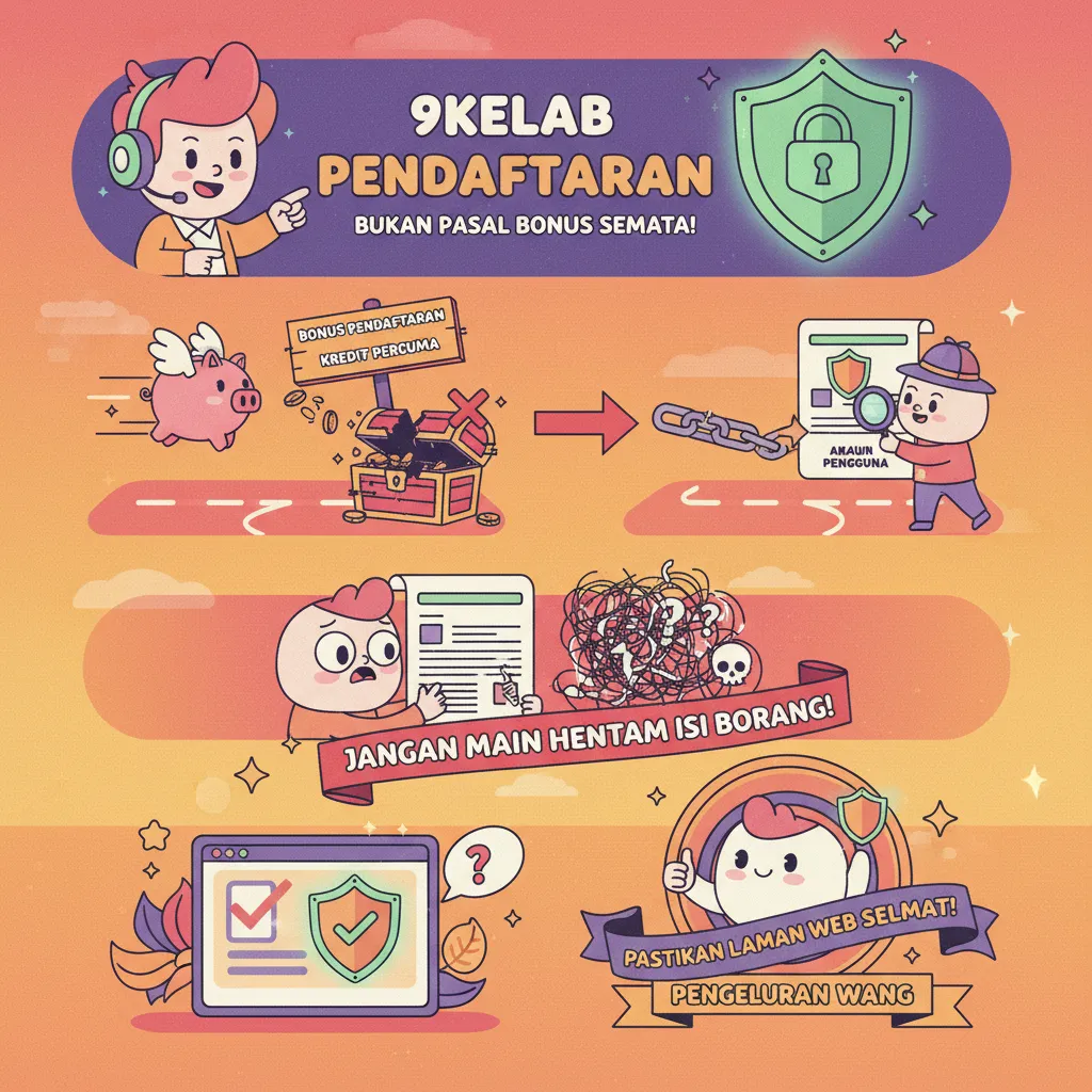 Pendaftaran 9kelab: Keselamatan Akaun Pengguna